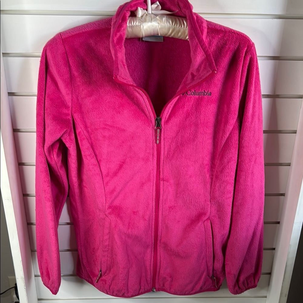 Columbia Girl’s Vibrant Pink Fleece Jacket
